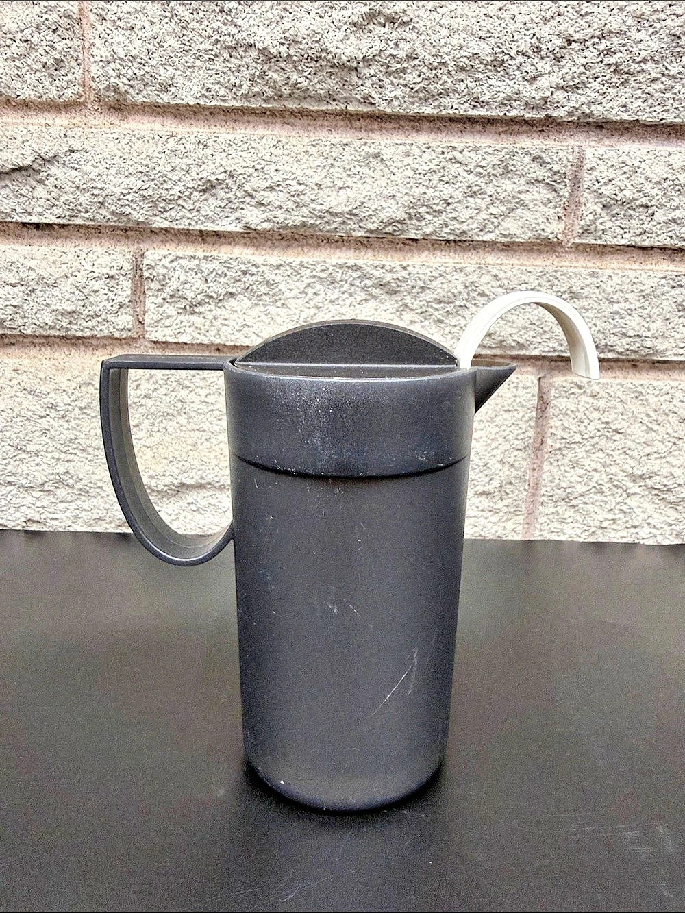 Tupperware Moments Milk Foamer Plunger Frother Insert Black Hot or Cold #4808
